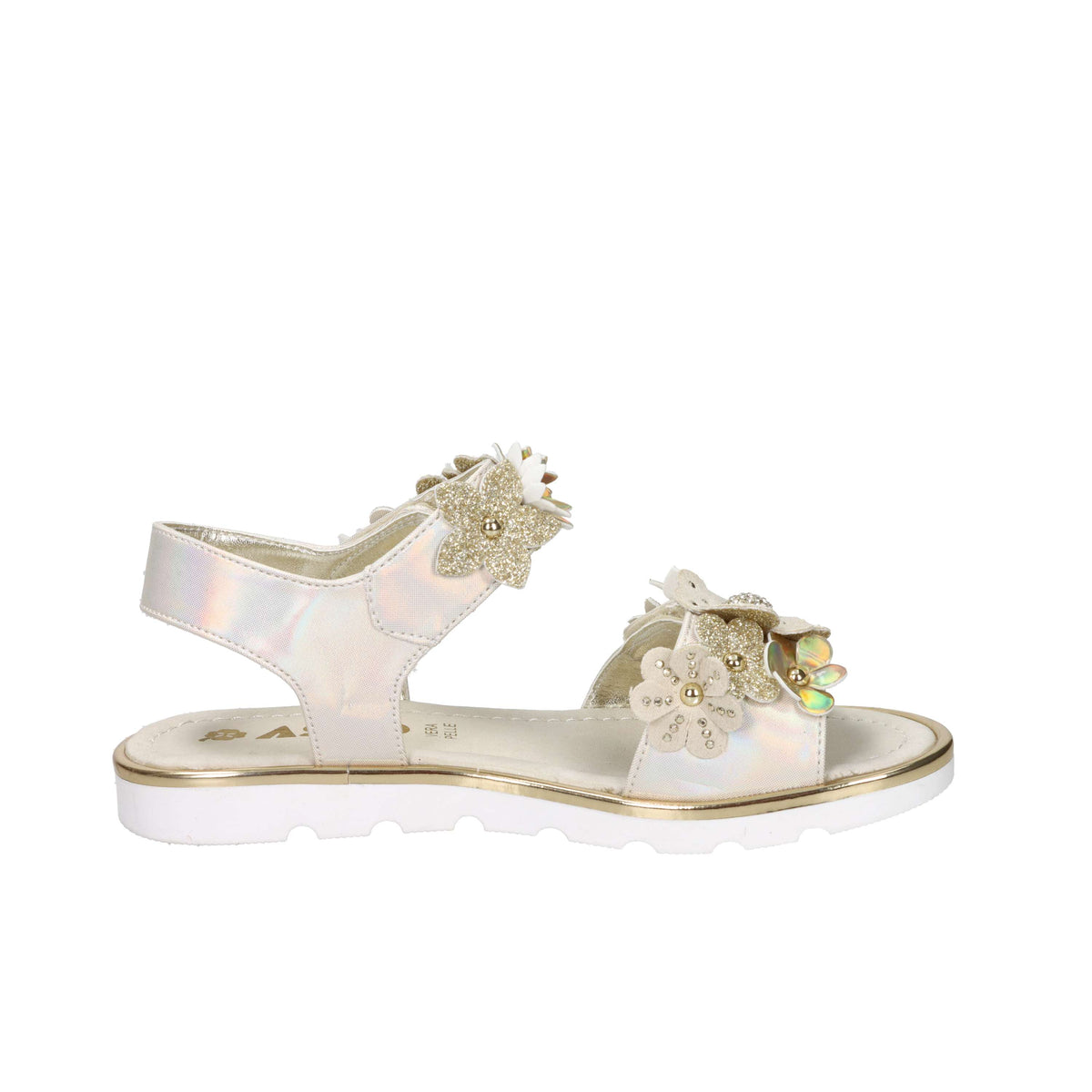 Asso Girls Sandal AG-17904 Platinum