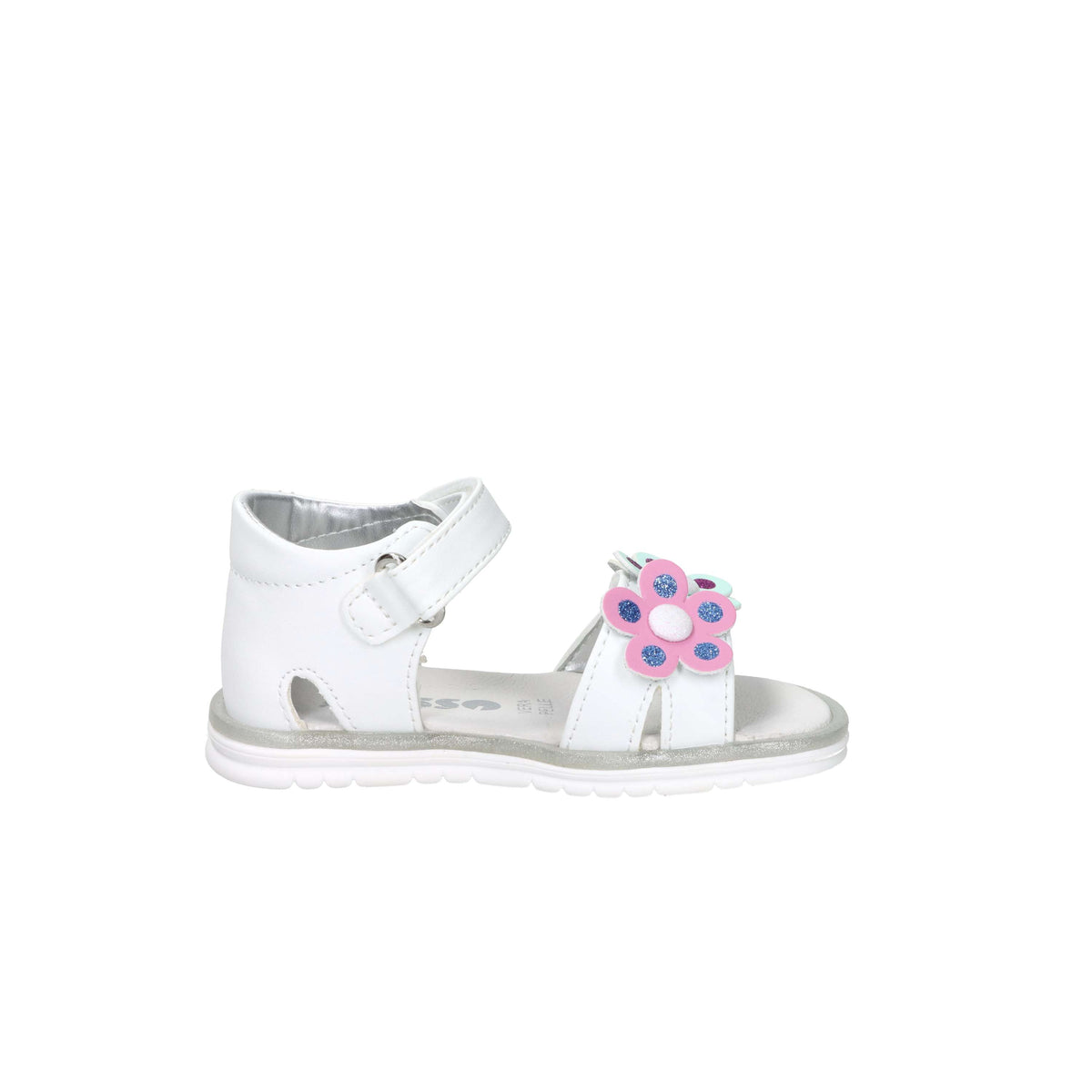 Asso Girls' Sandal AG-17890 White