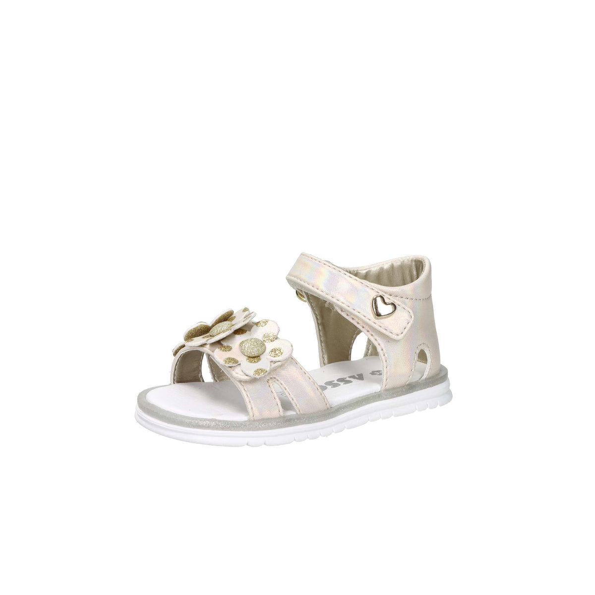 Asso Girls' Sandals AG-17890 Platinum