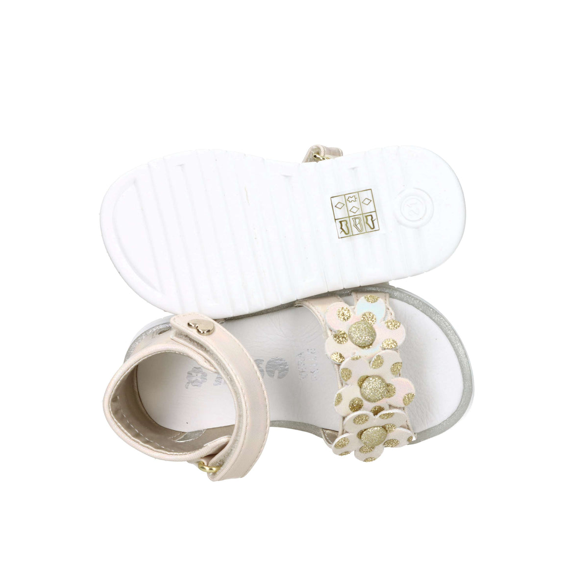 Asso Girls' Sandals AG-17890 Platinum