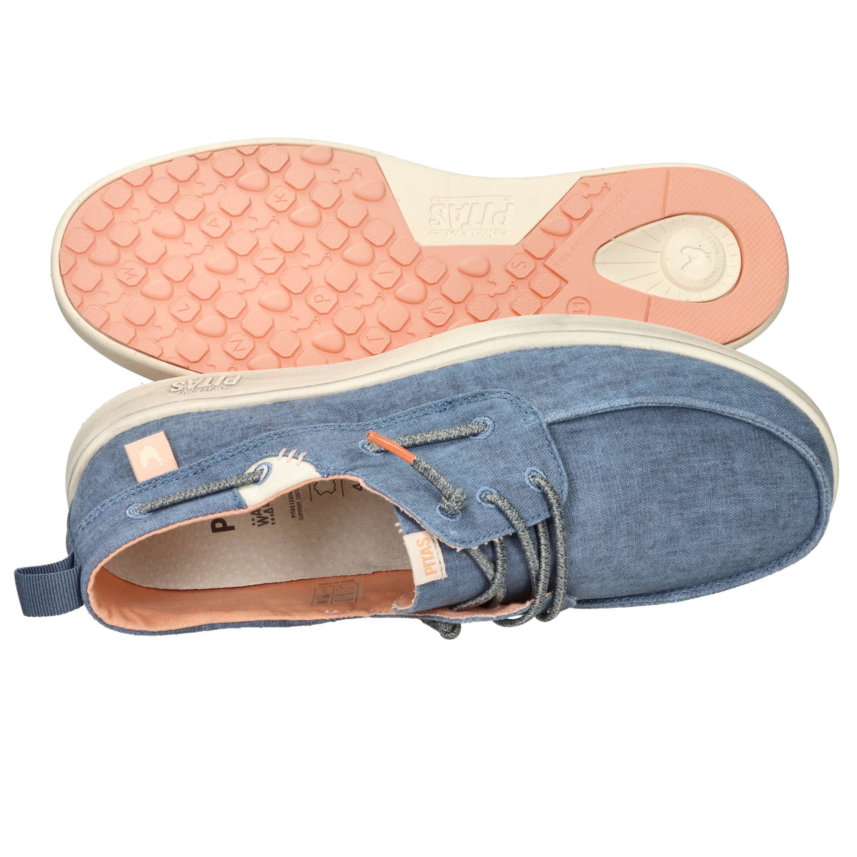 Men's Pitas Slip-on MAUI FLAX Light Blue