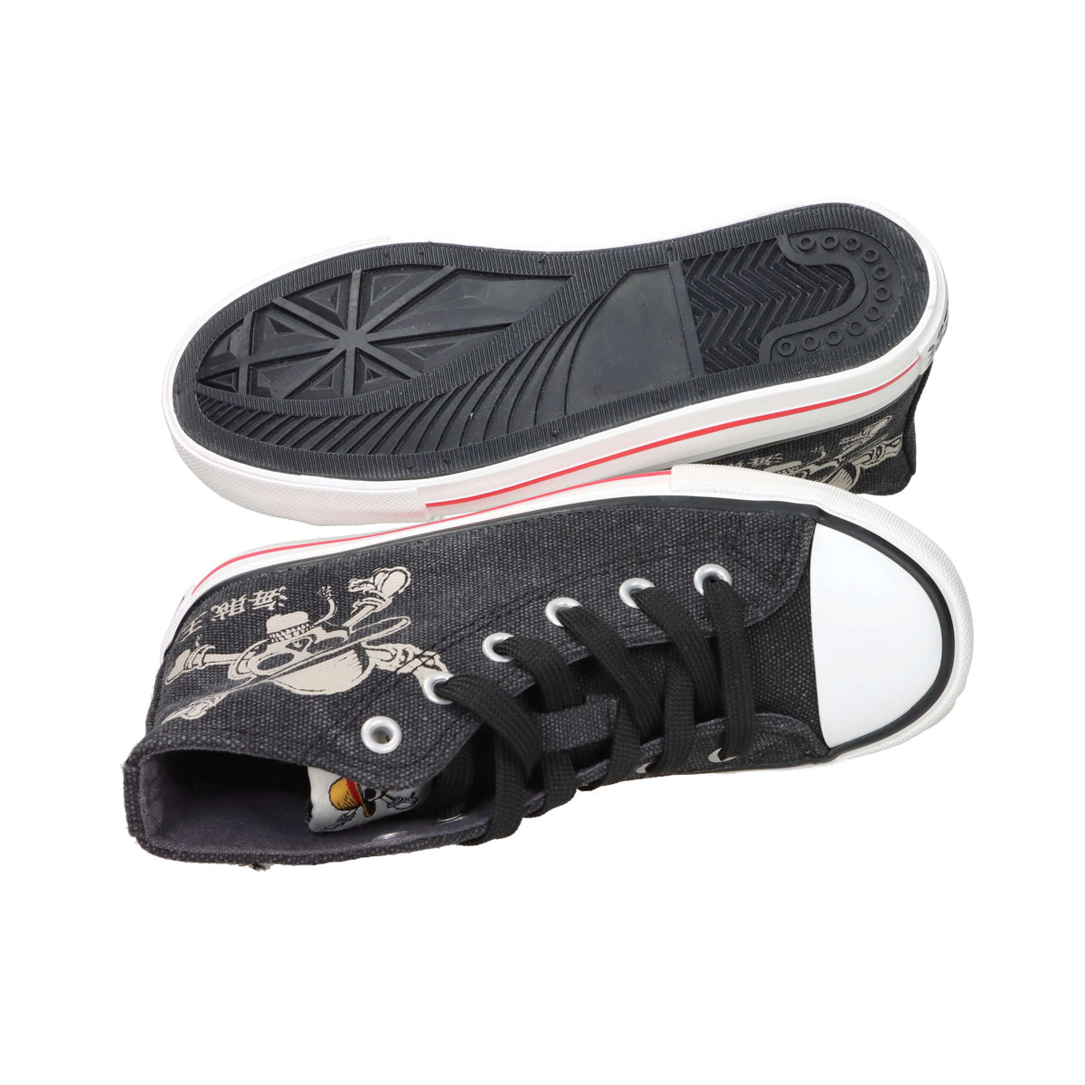One Piece Enfants et adolescents Baskets OP000073 Noir
