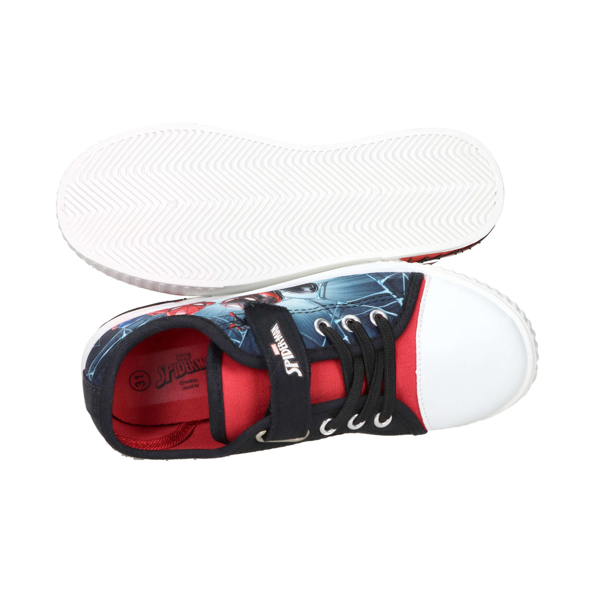 Marvel Spider-Man Baskets Enfant et Adolescent SP014845 Noir/Rouge