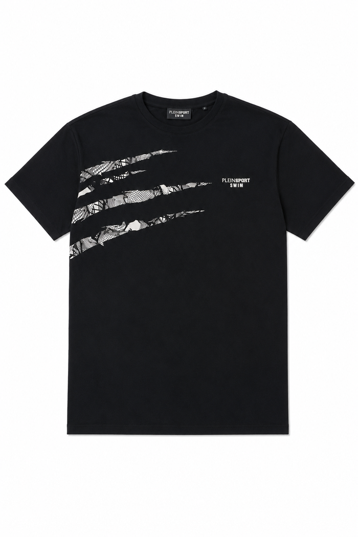 Philippe Plein Herren T-Shirt PS26MTS04 Schwarz