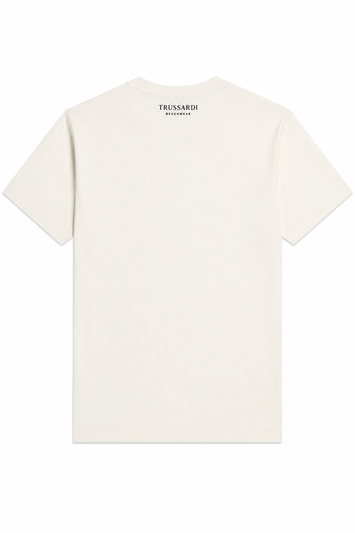Trussardi Hombre Camiseta TRU26MTS01 Blanco