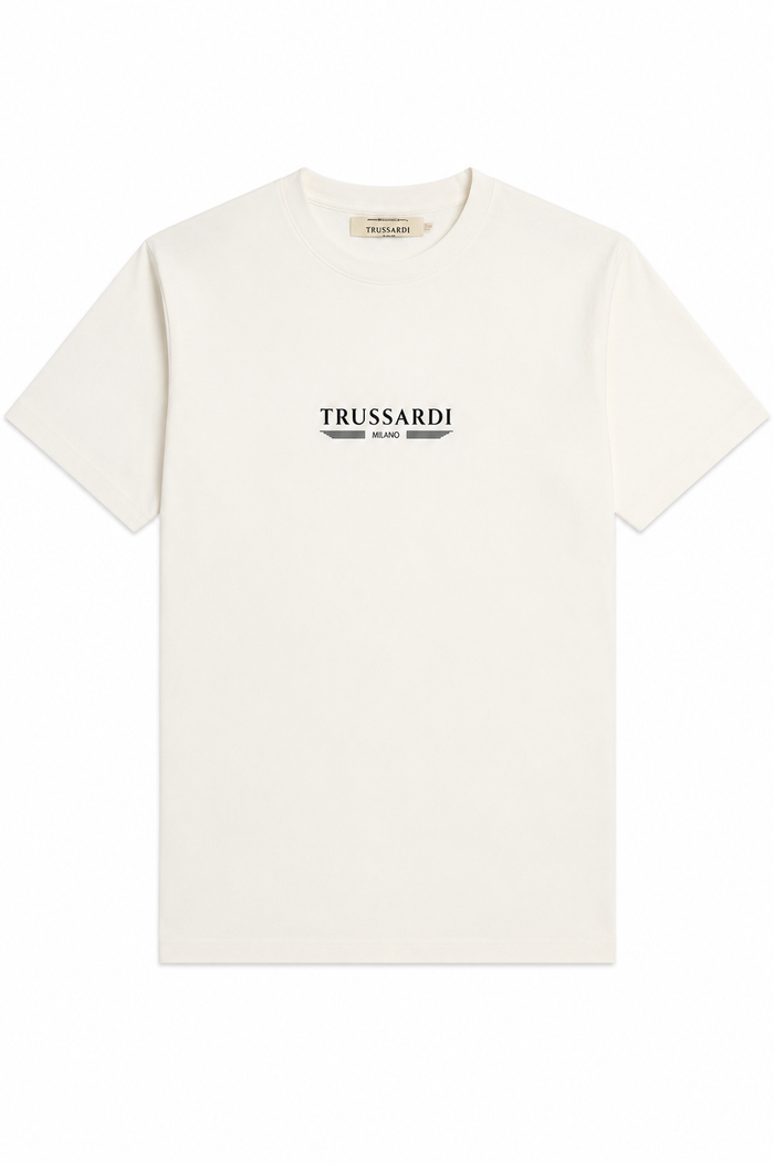 Trussardi Hombre Camiseta TRU26MTS01 Blanco