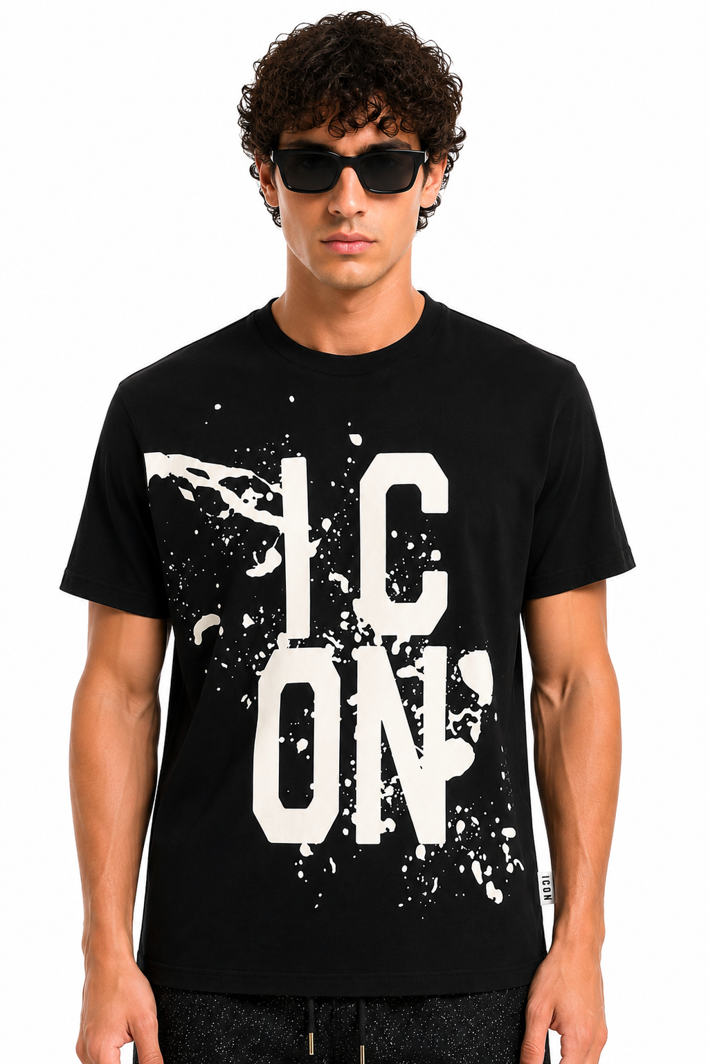 Icon Uomo T-shirt IUT037 Nero/Bianco