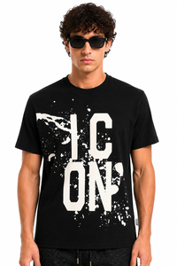 Icon Uomo T-shirt IUT037 Nero/Bianco