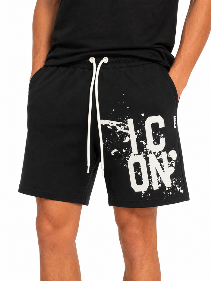 Icon Uomo Bermuda IUB026 Schwarz/Weiß
