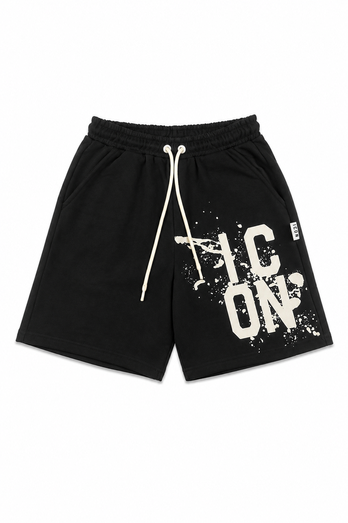 Icon Uomo Bermuda IUB026 Schwarz/Weiß