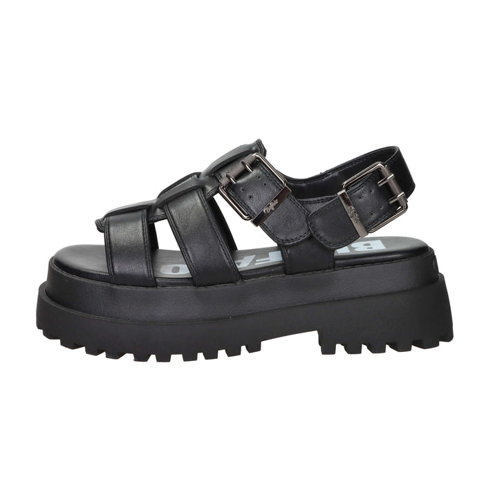 Buffalo Damen Keilsandalette BN1602334 Schwarz