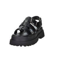 Buffalo Donna Sandalo con zeppa BN1602334 Nero