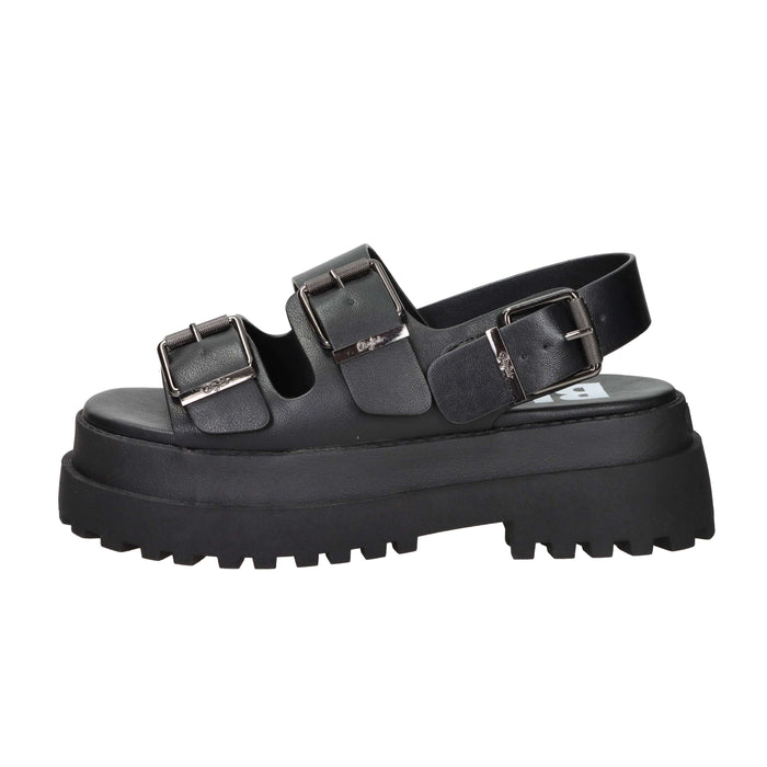 Buffalo Damen Keilsandalette BN1602268 Schwarz