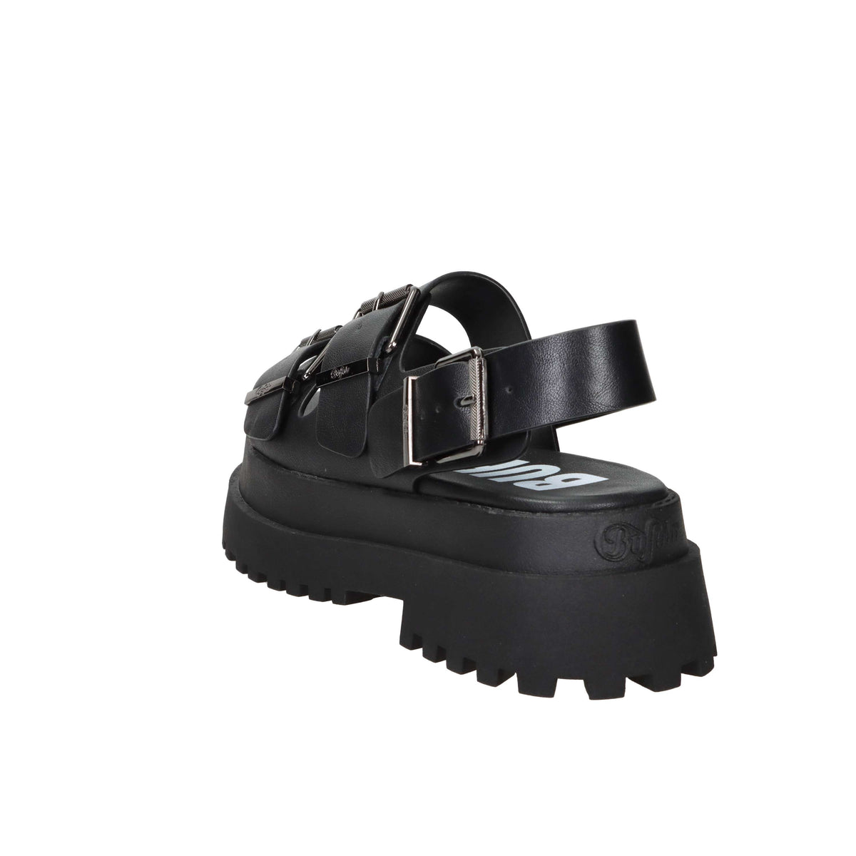 Buffalo Donna Sandalo con zeppa BN1602268 Nero