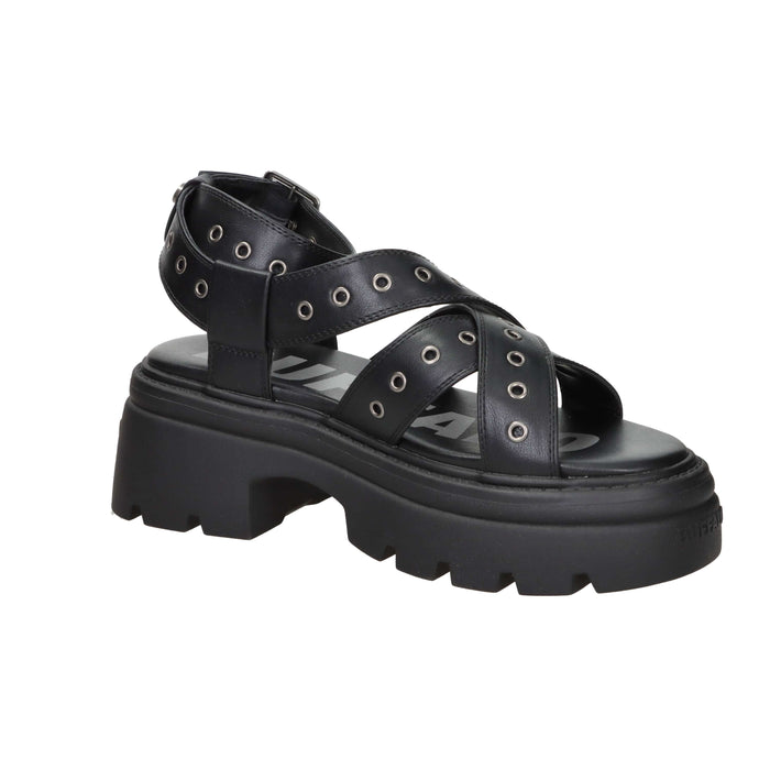 Buffalo Damen Keilsandalette BN1602360 Schwarz