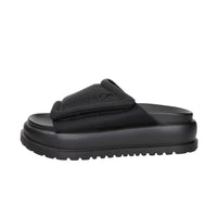 Buffalo Donna Ciabatta con zeppa BN1602325 Nero