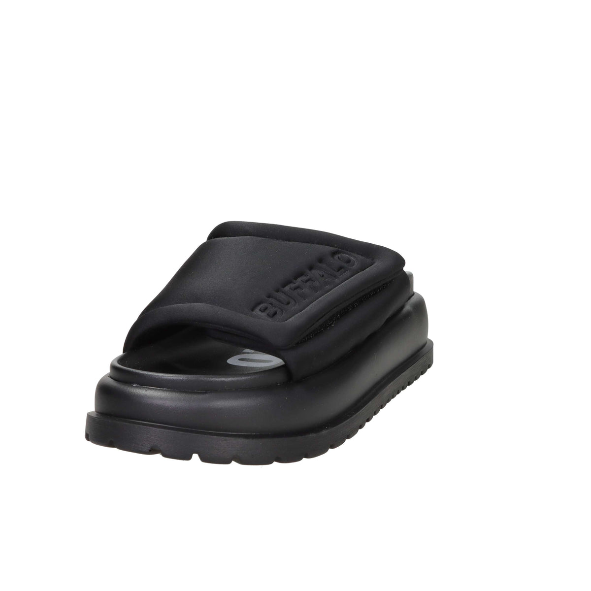 Buffalo Donna Ciabatta con zeppa BN1602325 Nero