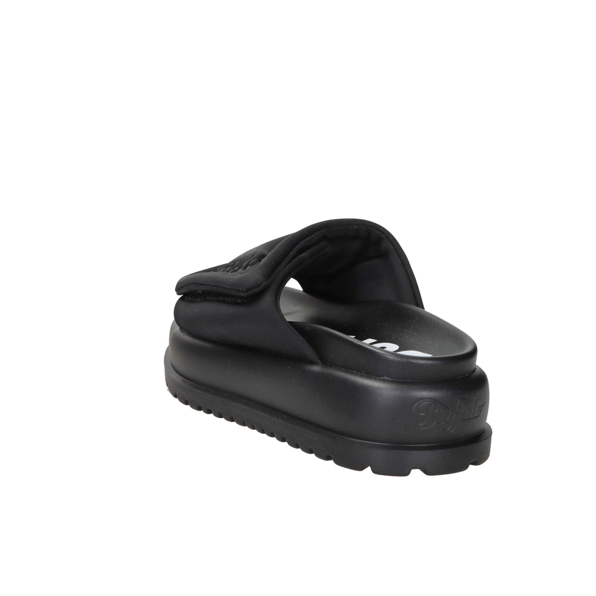 Buffalo Donna Ciabatta con zeppa BN1602325 Nero