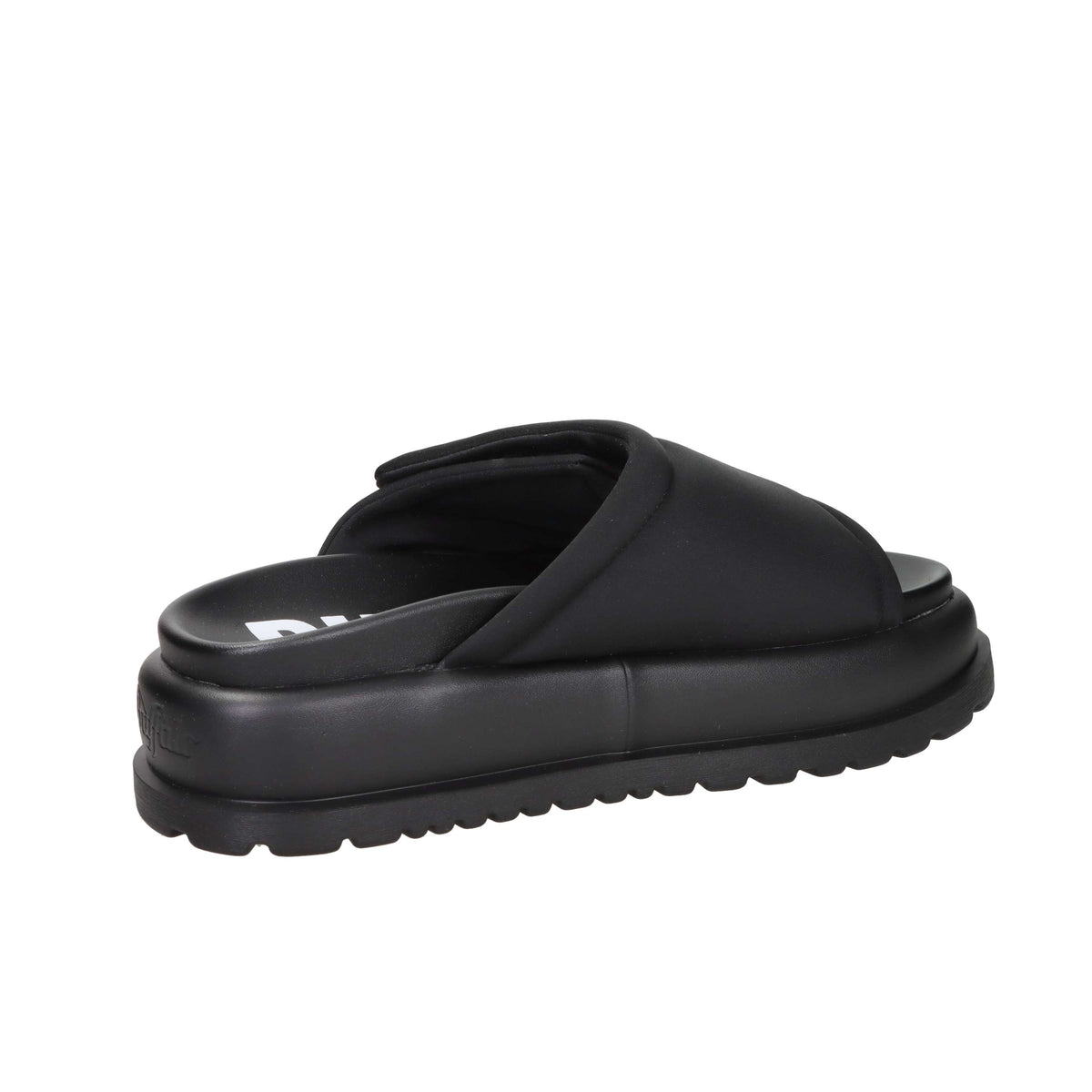 Buffalo Donna Ciabatta con zeppa BN1602325 Nero