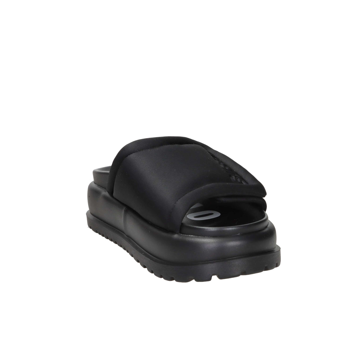 Buffalo Donna Ciabatta con zeppa BN1602325 Nero