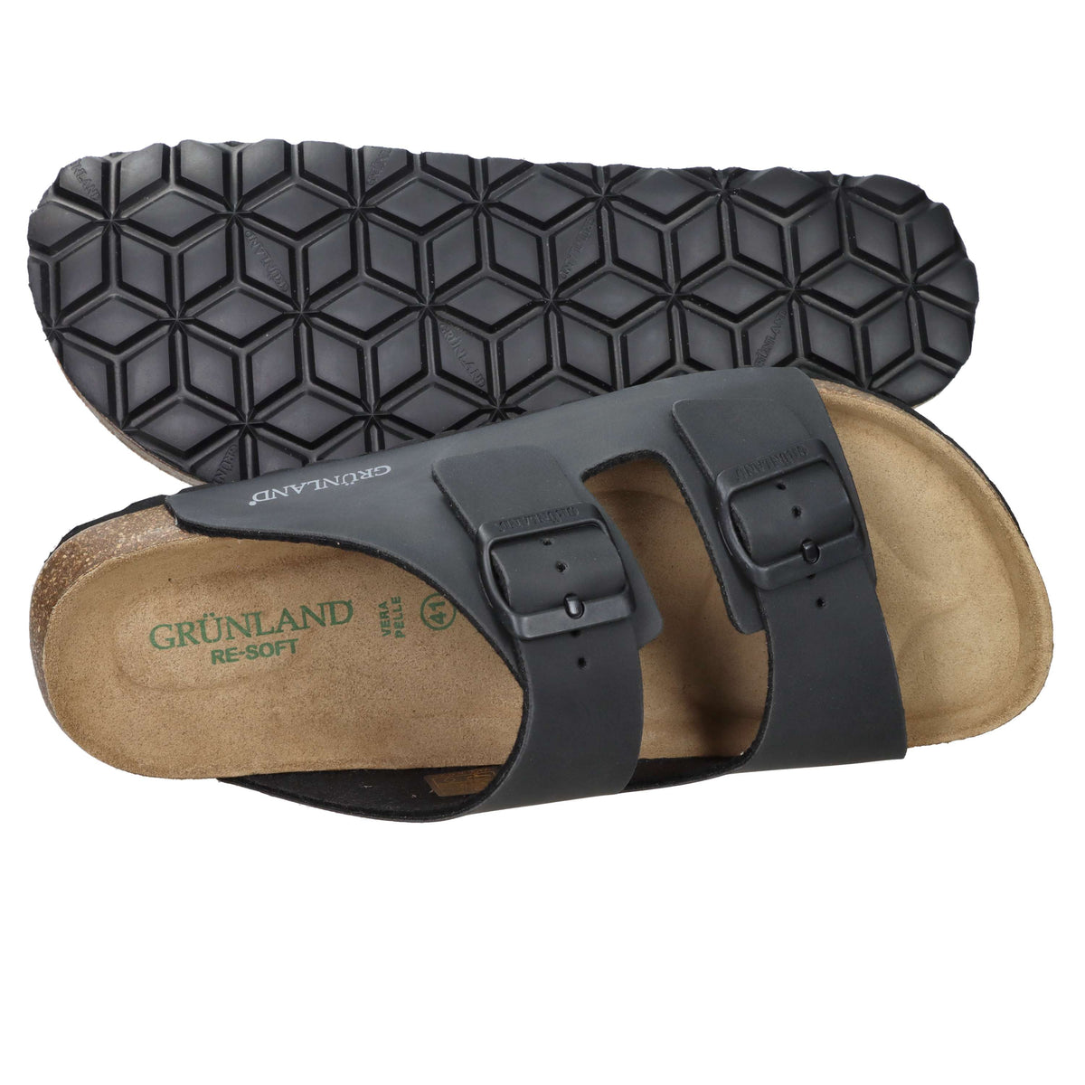 Grunland Uomo Ciabatta CB0974-40 Nero