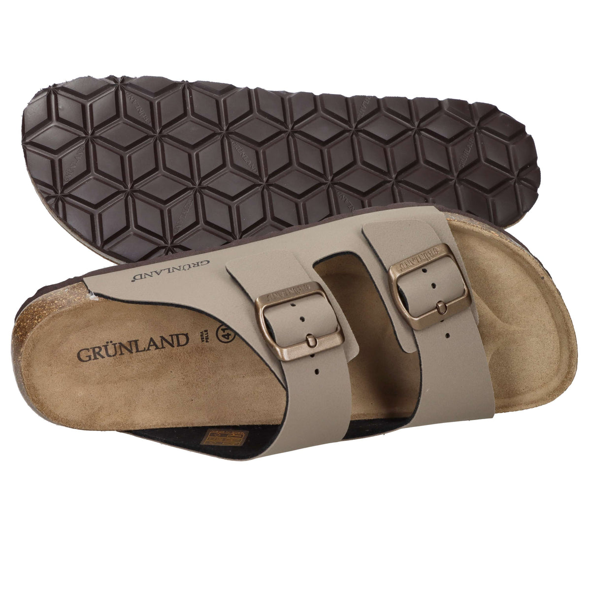 Grunland Uomo Ciabatta CB3012-40 Taupe