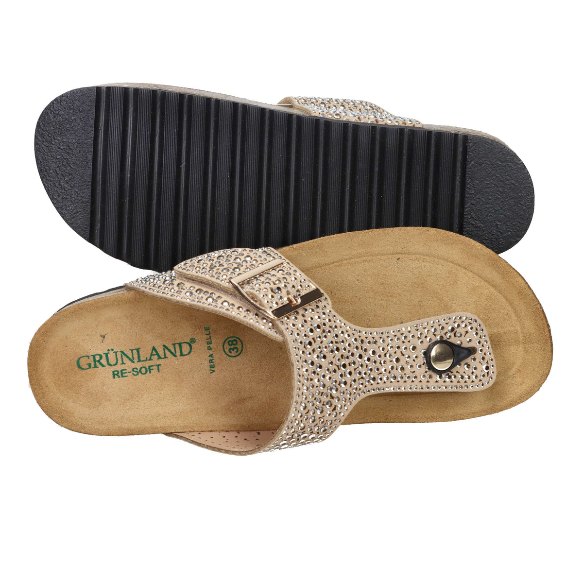 Grunland Women's Flip Flops CC0083-40 Taupe