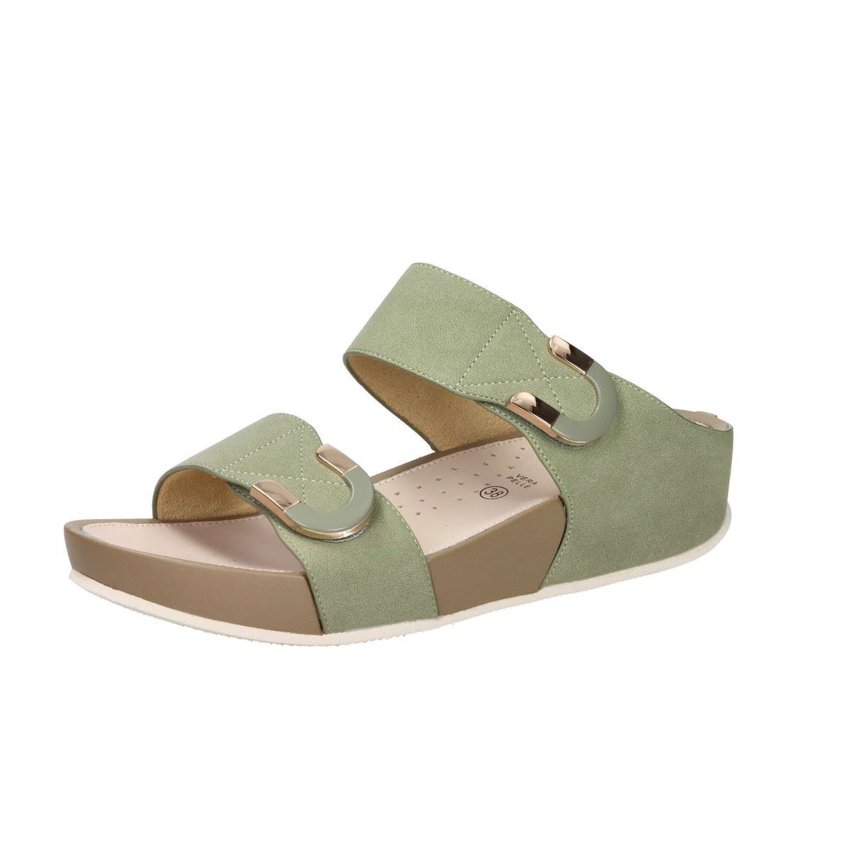 Grunland Donna Ciabatta con zeppa CI3114-C9 Verde