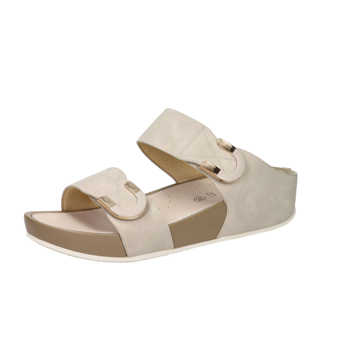 Grunland Donna Ciabatta con zeppa CI3114-C9 Beige