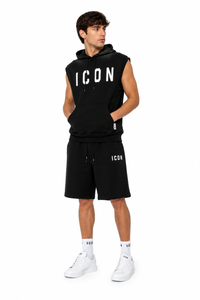 Icon Uomo Felpa IUF005 Nero