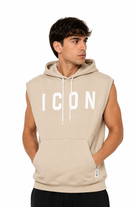 Icon Uomo Felpa IUF005 Beige