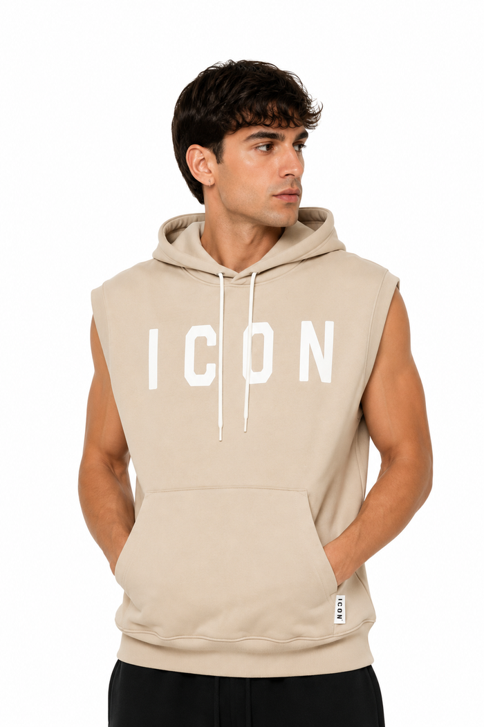 Icon Uomo Felpa IUF005 Beige