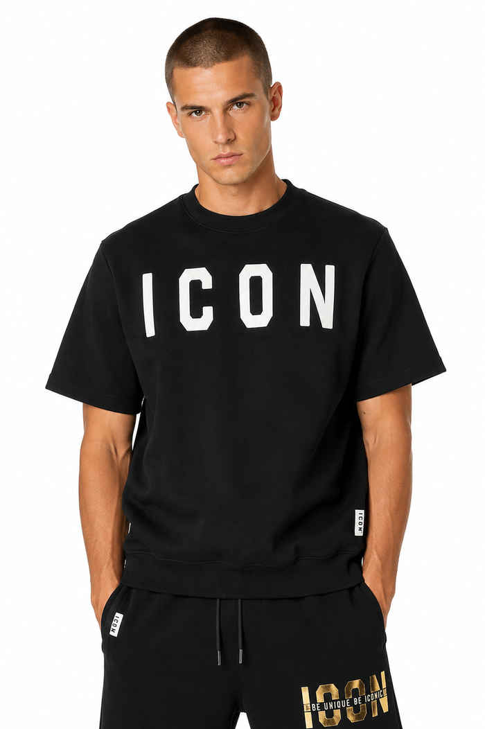 Icon Uomo T-shirt IUF003 Nero/Bianco