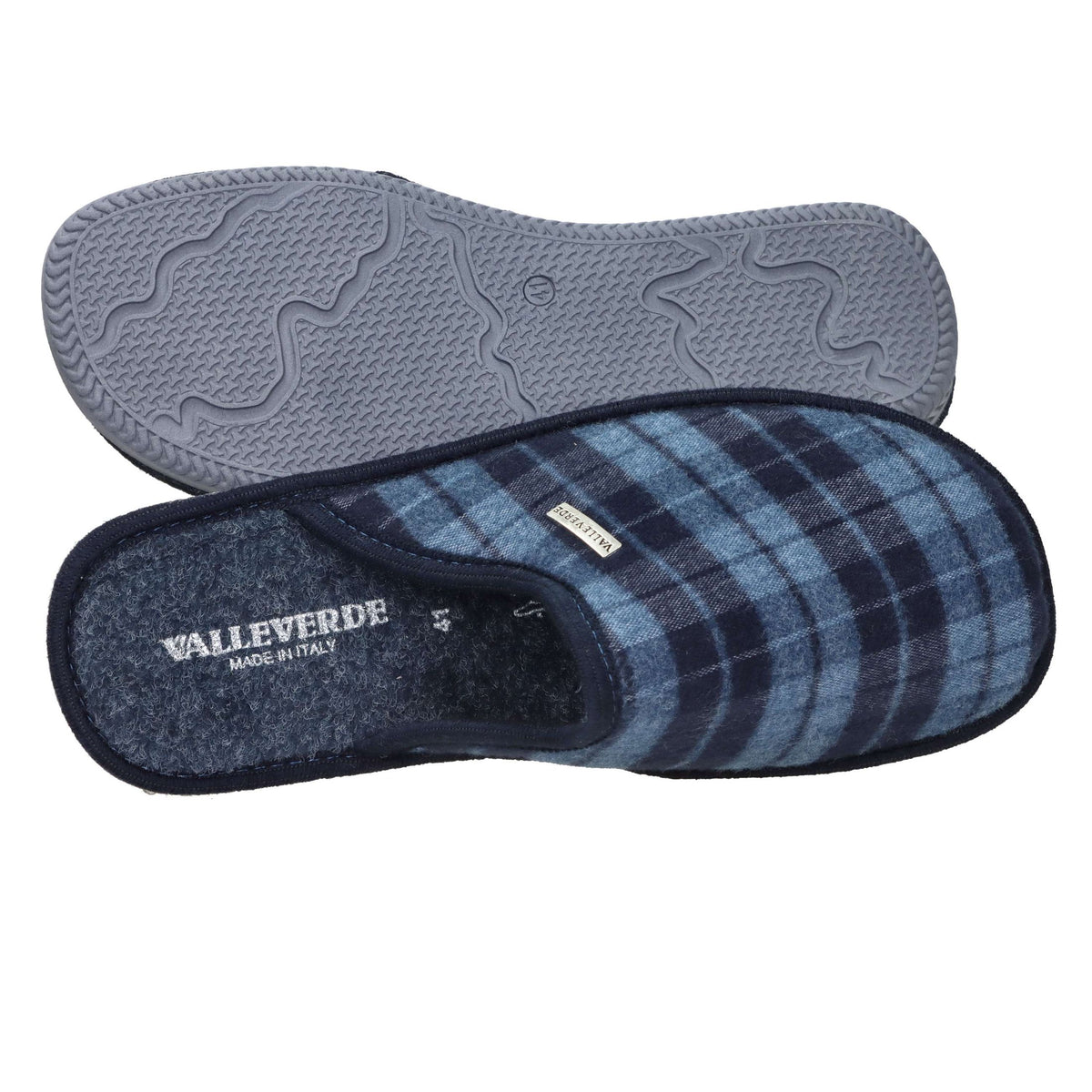 Valleverde Uomo Ciabatta invernale 55808 Blu