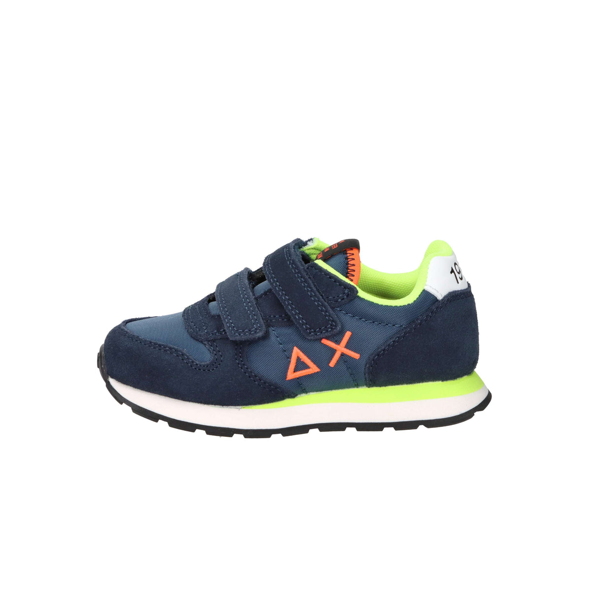 Sun68 Enfants et adolescents Baskets Z36302B Bleu/Fluo