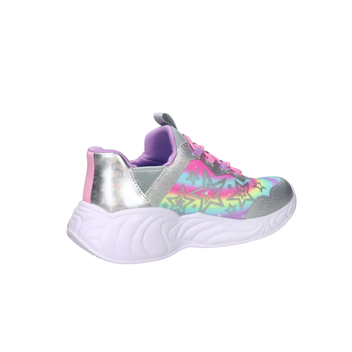 Skechers Bambine e ragazze Sneakers 302296L Argento/Rosa