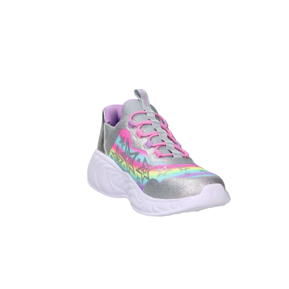 Skechers Bambine e ragazze Sneakers 302296L Argento/Rosa