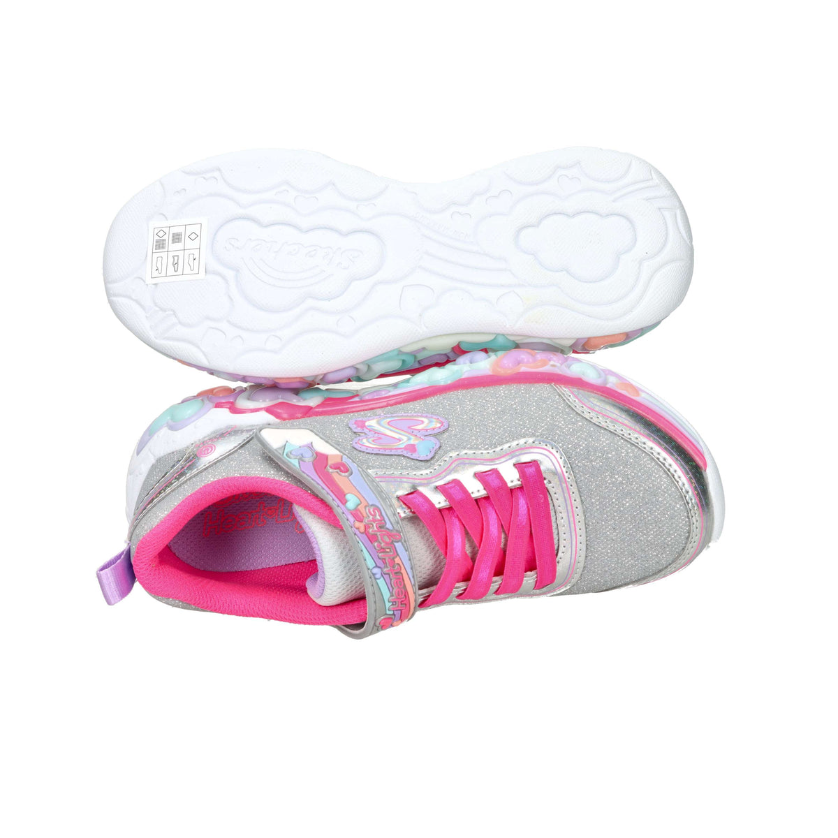 Skechers Bambine e ragazze Sneakers 302697L Argento