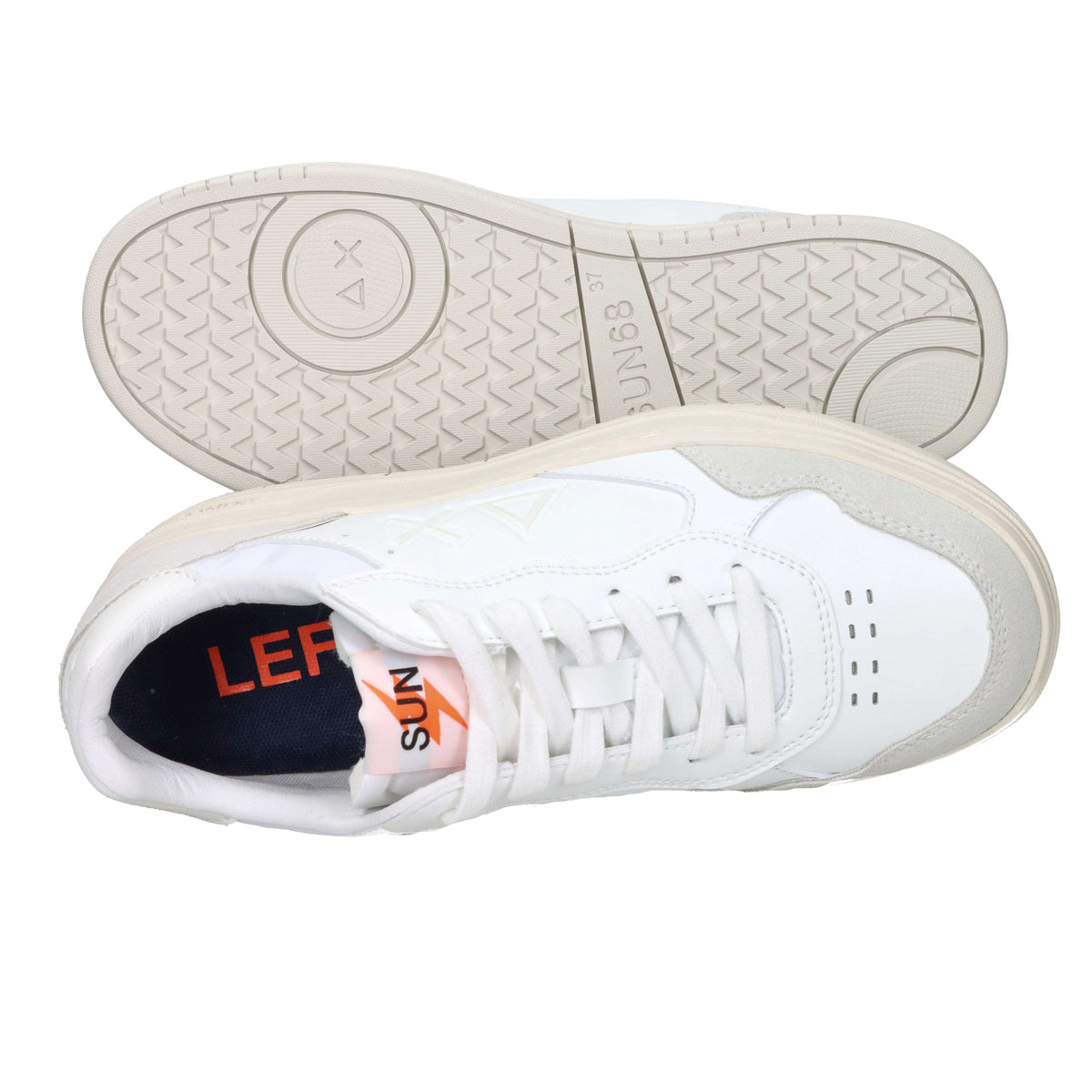 Sun68 Enfants et adolescents Baskets Z36353T Blanc