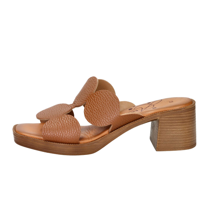 Ariel Donna Ciabatta con tacco 17244 Cuoio