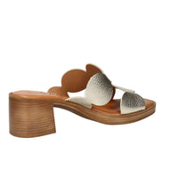 Ariel Women's Ciabatta with heel 17244 Platinum