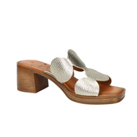 Ariel Women's Ciabatta with heel 17244 Platinum