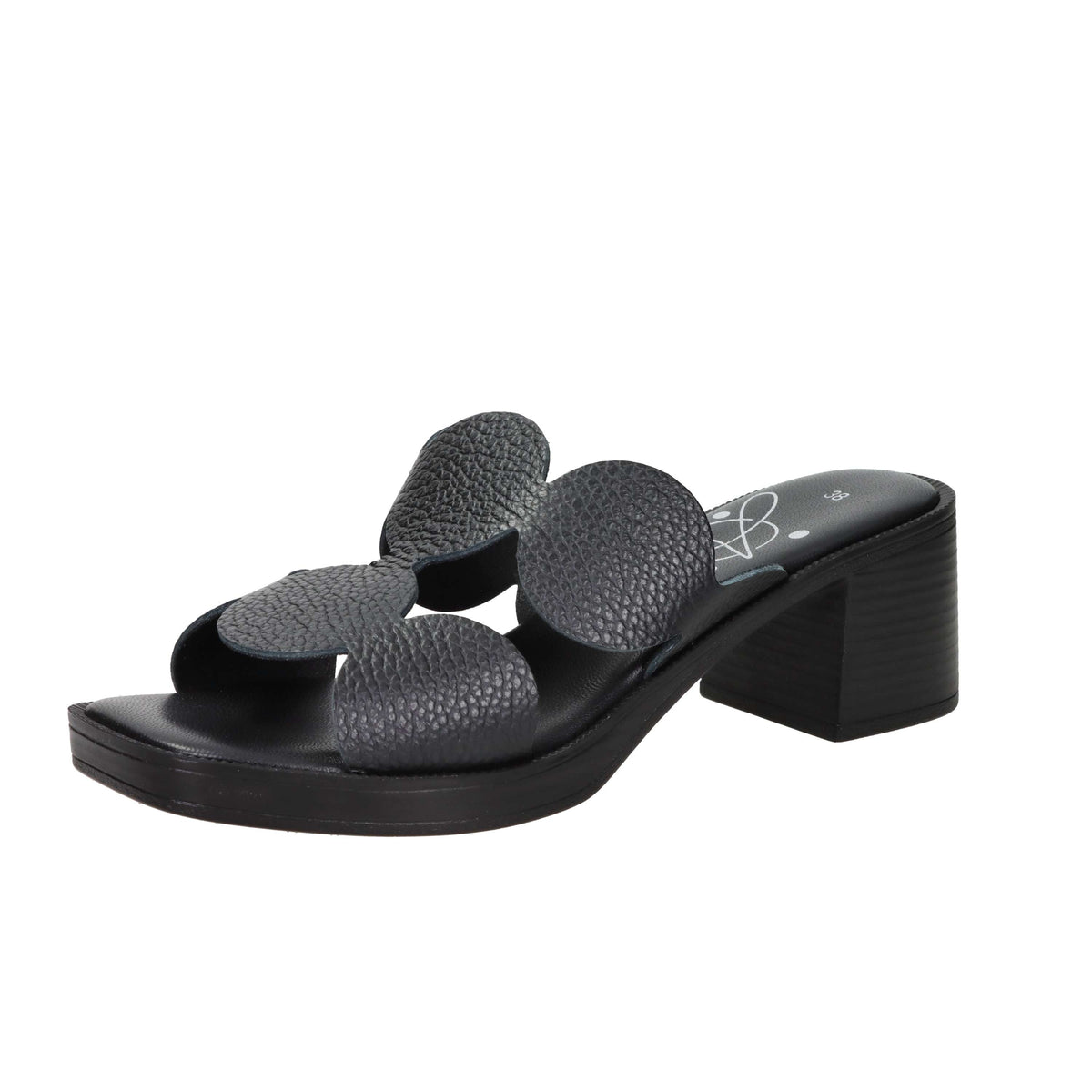 Ariel Women's Ciabatta with Heel 17244 Black