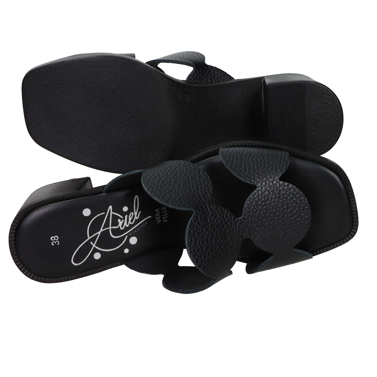 Ariel Women's Ciabatta with Heel 17244 Black