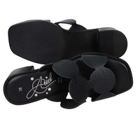 Ariel Women's Ciabatta with Heel 17244 Black