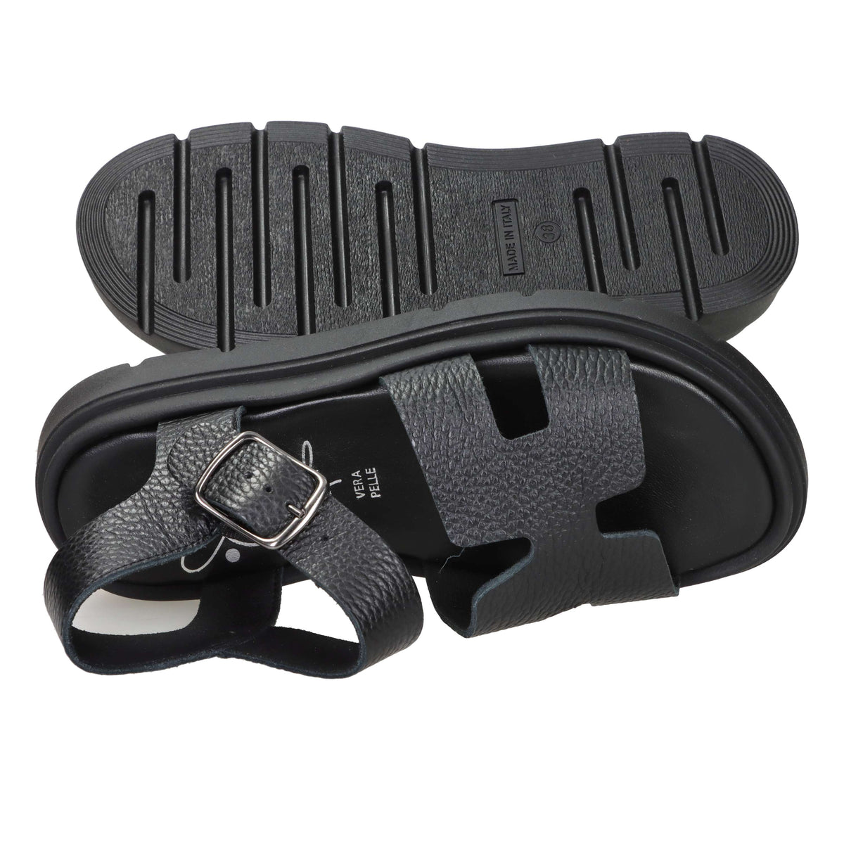 Sandalia baja para mujer Ariel 16359 Negro
