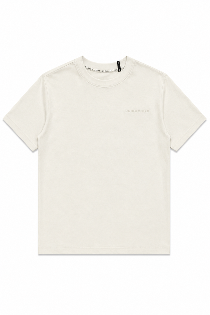 Richmond X Uomo T-shirt UMP26010TS Panna