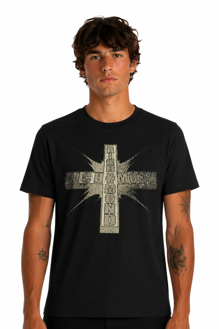 Richmond X Uomo T-shirt UMP26112TS Nero