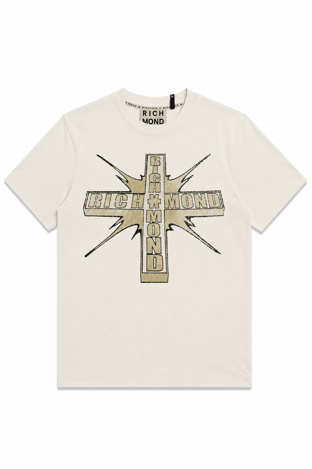 Richmond X Uomo T-shirt UMP26112TS Panna