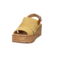 Sandalia con cuña para mujer Ariel 17171 Amarillo